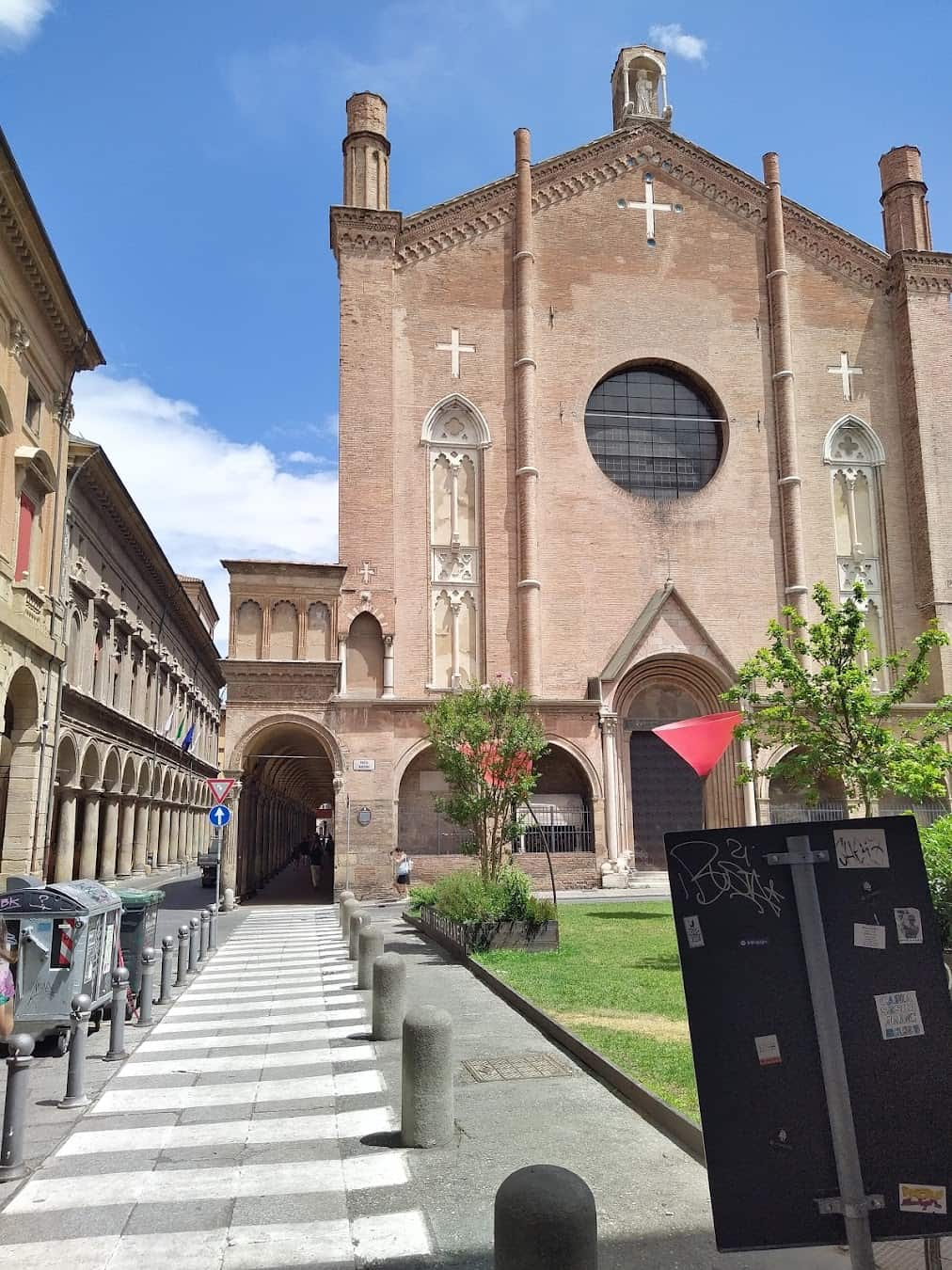 Church Near Asinelli Tower, Italy