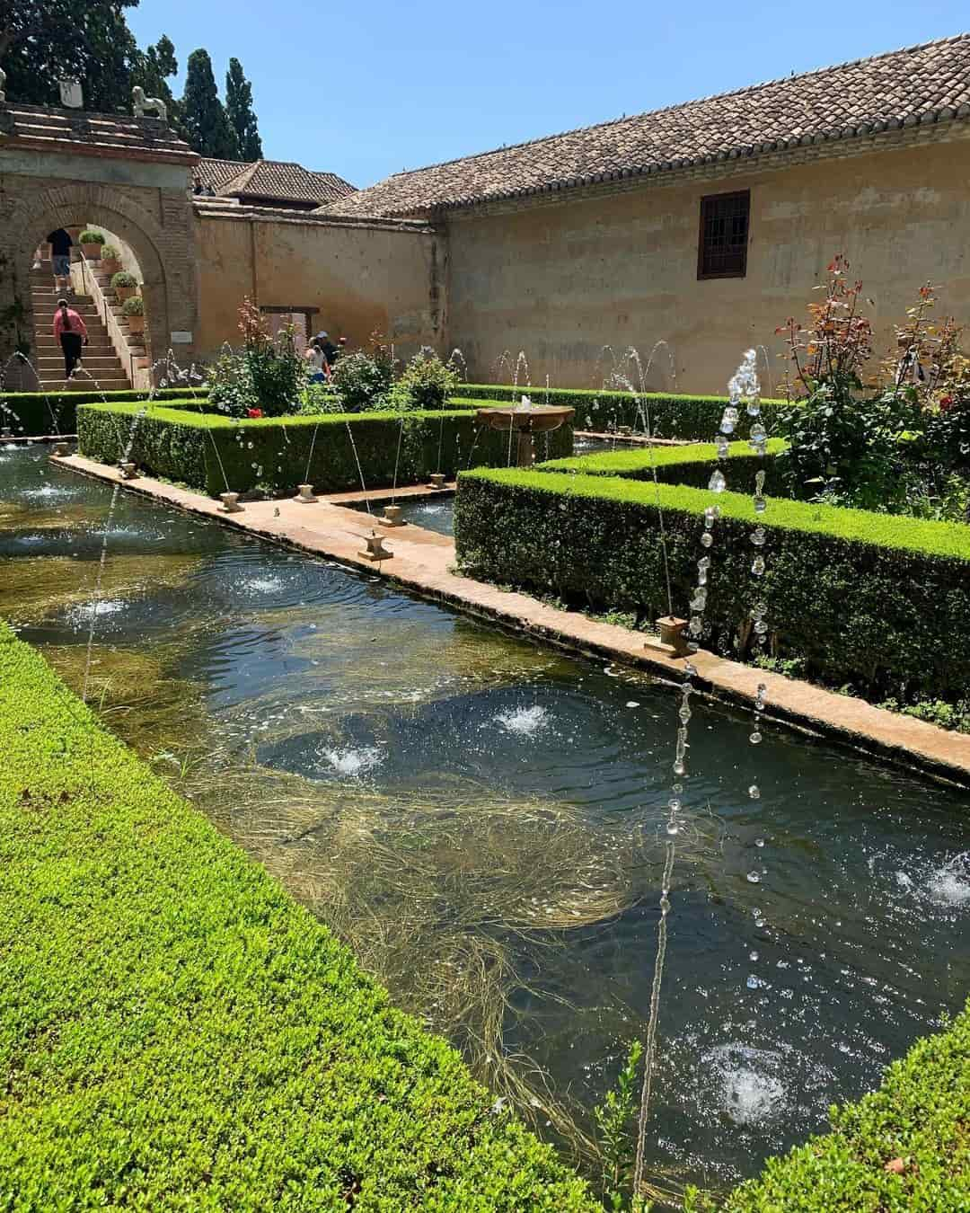 Generalife Gardens Fountain, Granada