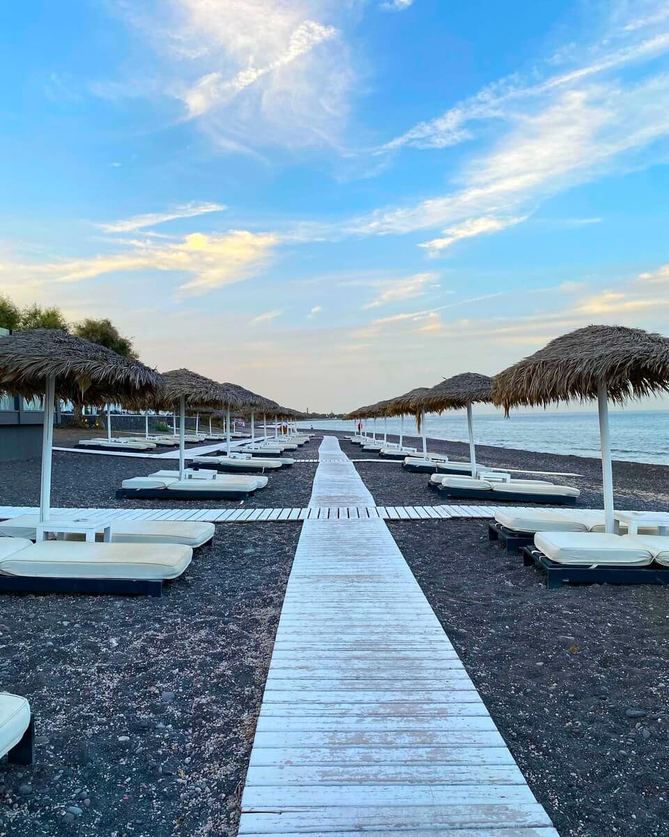 Kamari beach, Thira