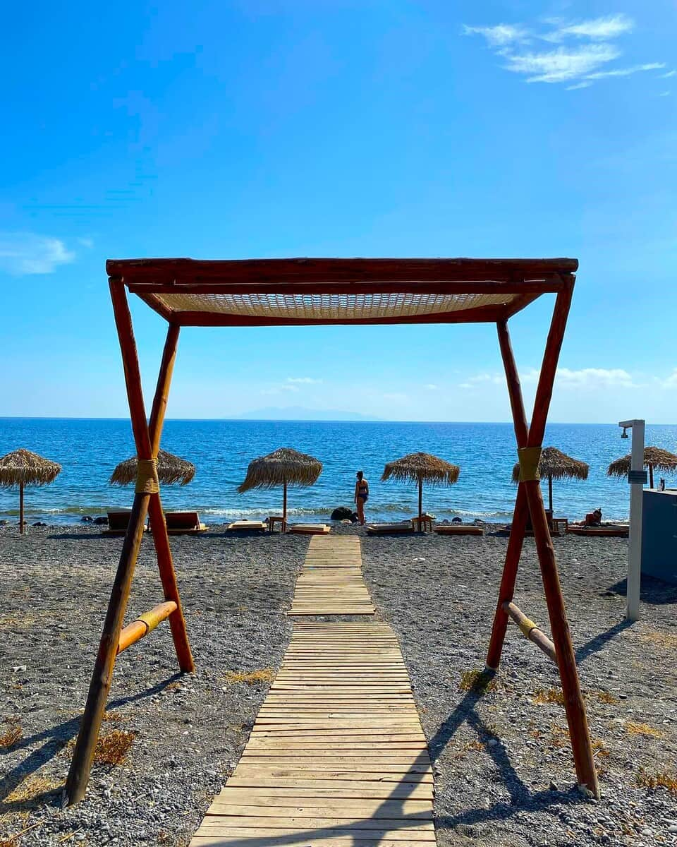 Kamari beach, Thira