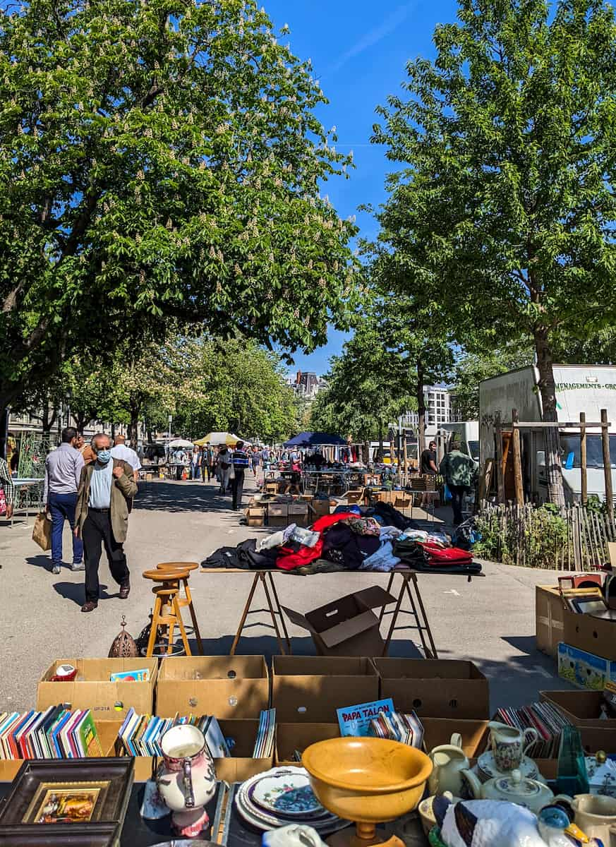 Plainpalais flea market, Geneva