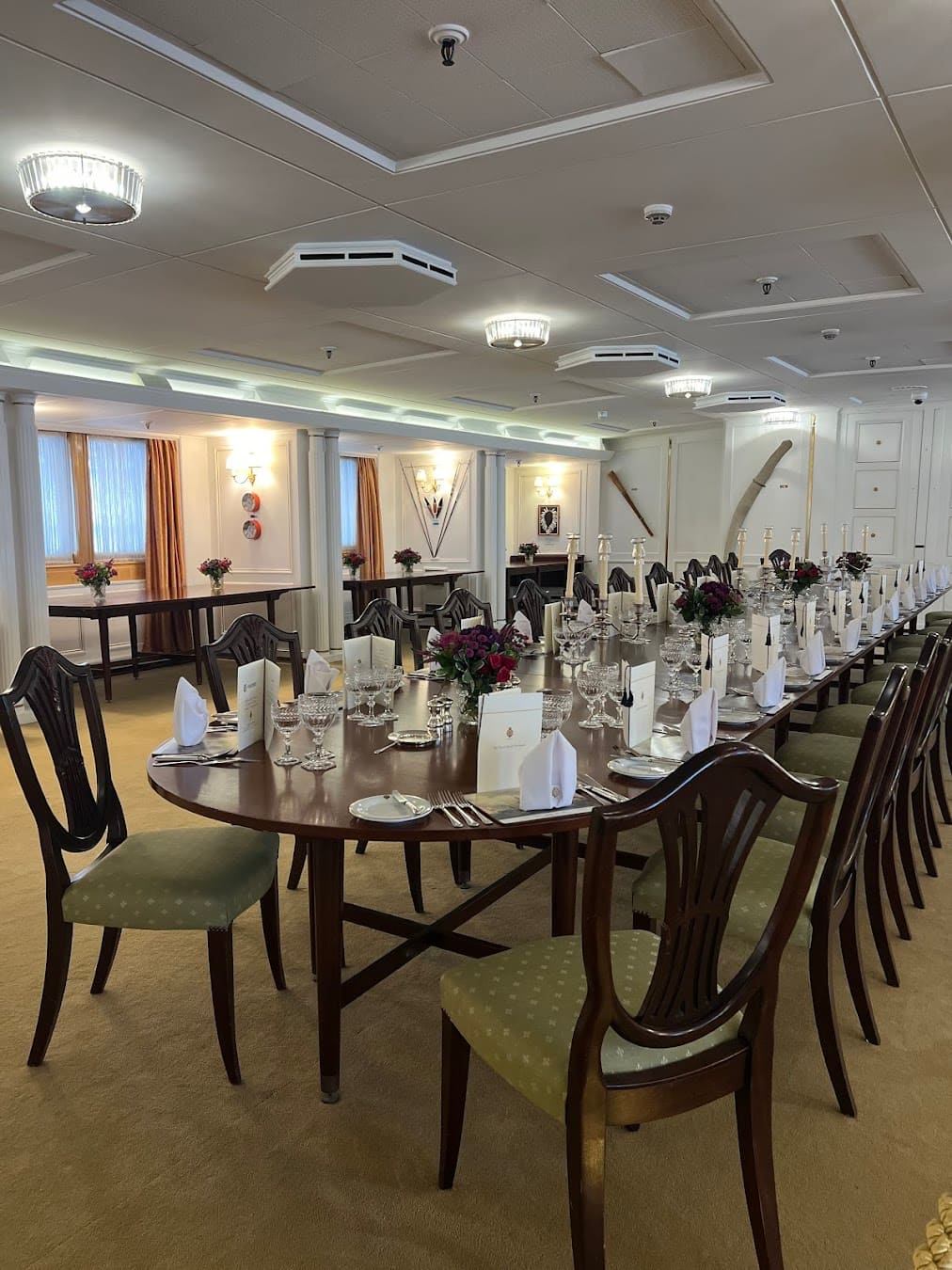 Royal Yacht Britannia Dining Room, Scotland