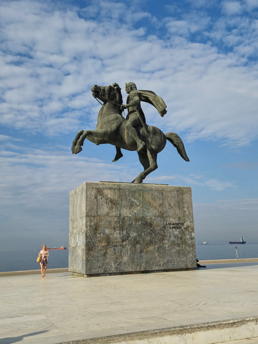 Alexander the Great Statue Waterfront Promenade