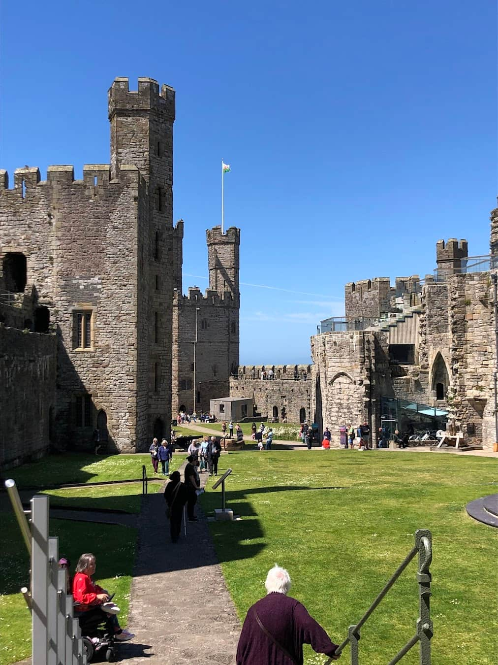 Caernarfon Castle Courtyard, England