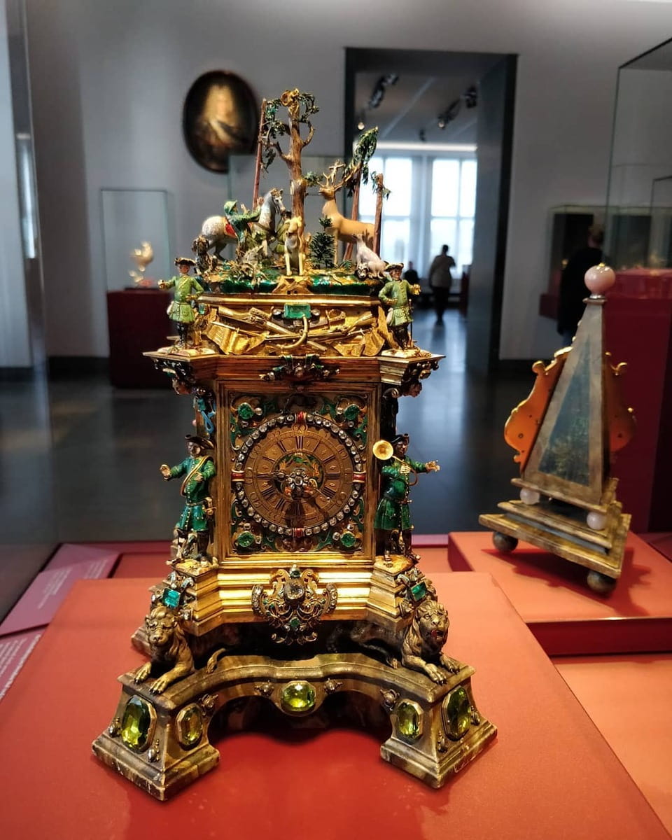 Hubertus clock, Green Vault