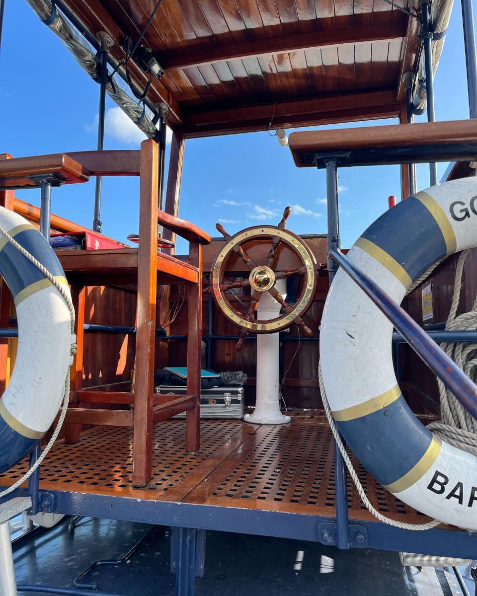 Inside Steam Yacht Gondola