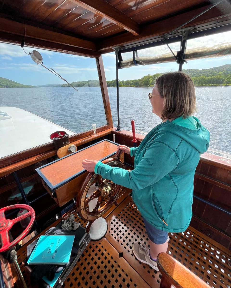 Inside Steam Yacht Gondola