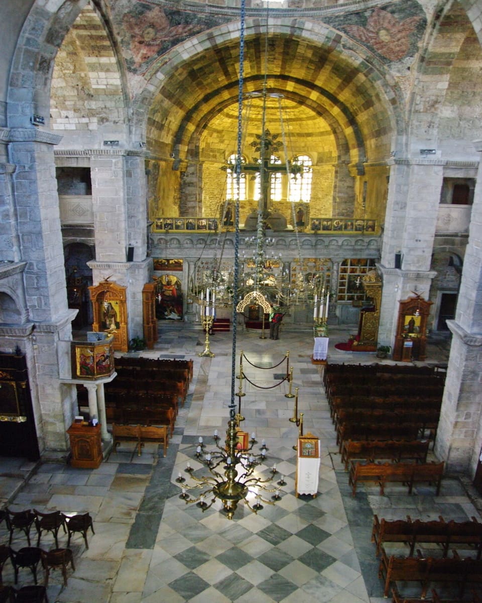 Interior of the Panagia Ekatontapyliani, Paros