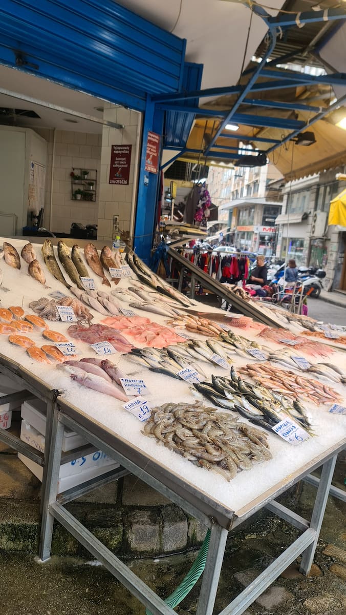 Seafood department, Kapani Markets