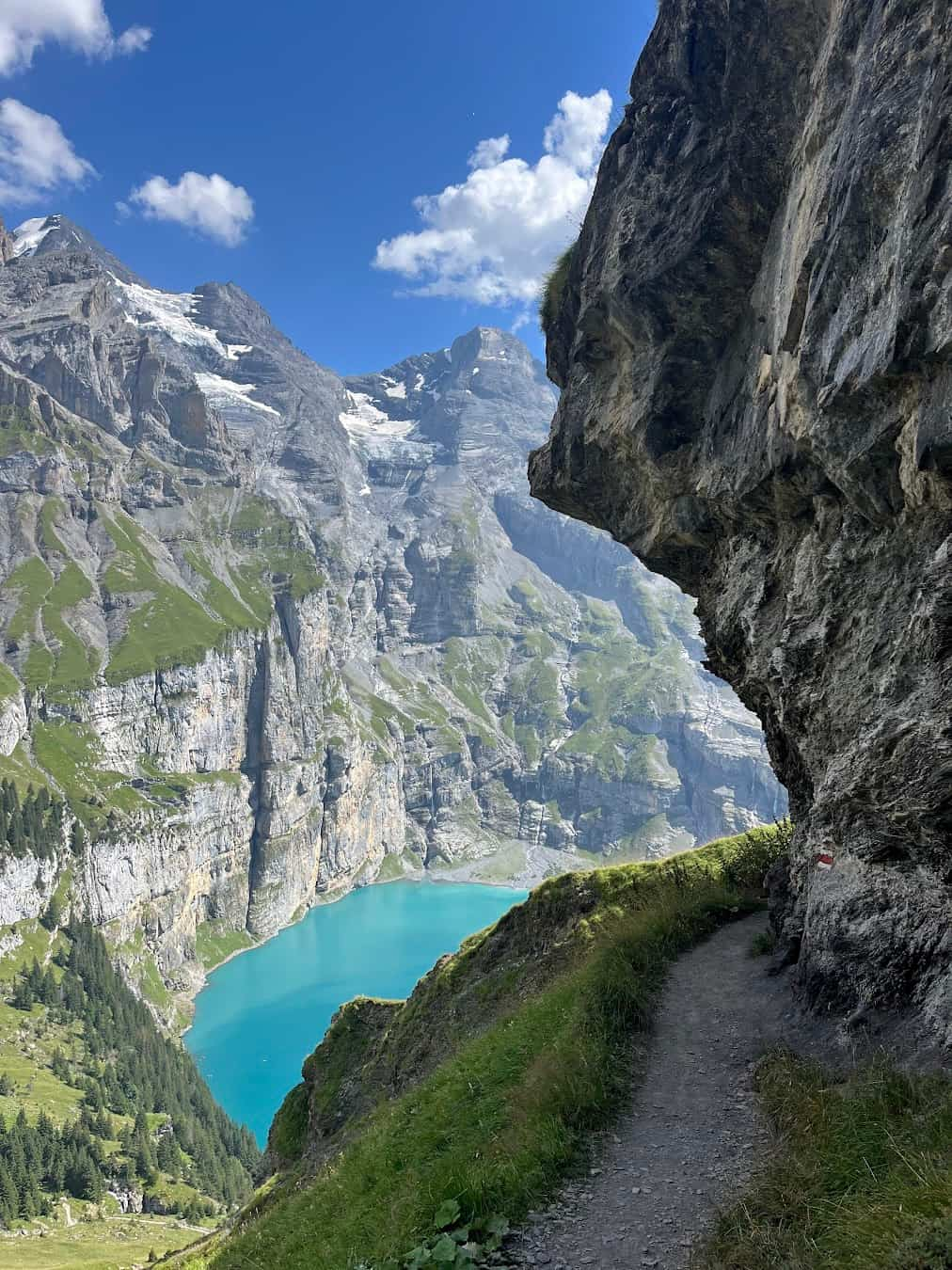 Lake Oeschinensee Mountain Trails, Switzerland