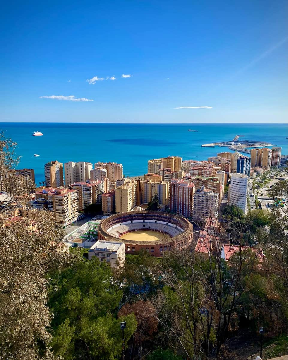 Malaga, Gibralfaro Castle, Panoramic view