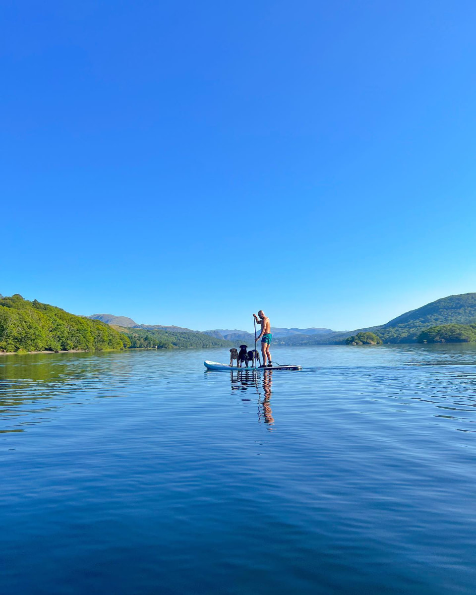 Paddleboarding, Lake District