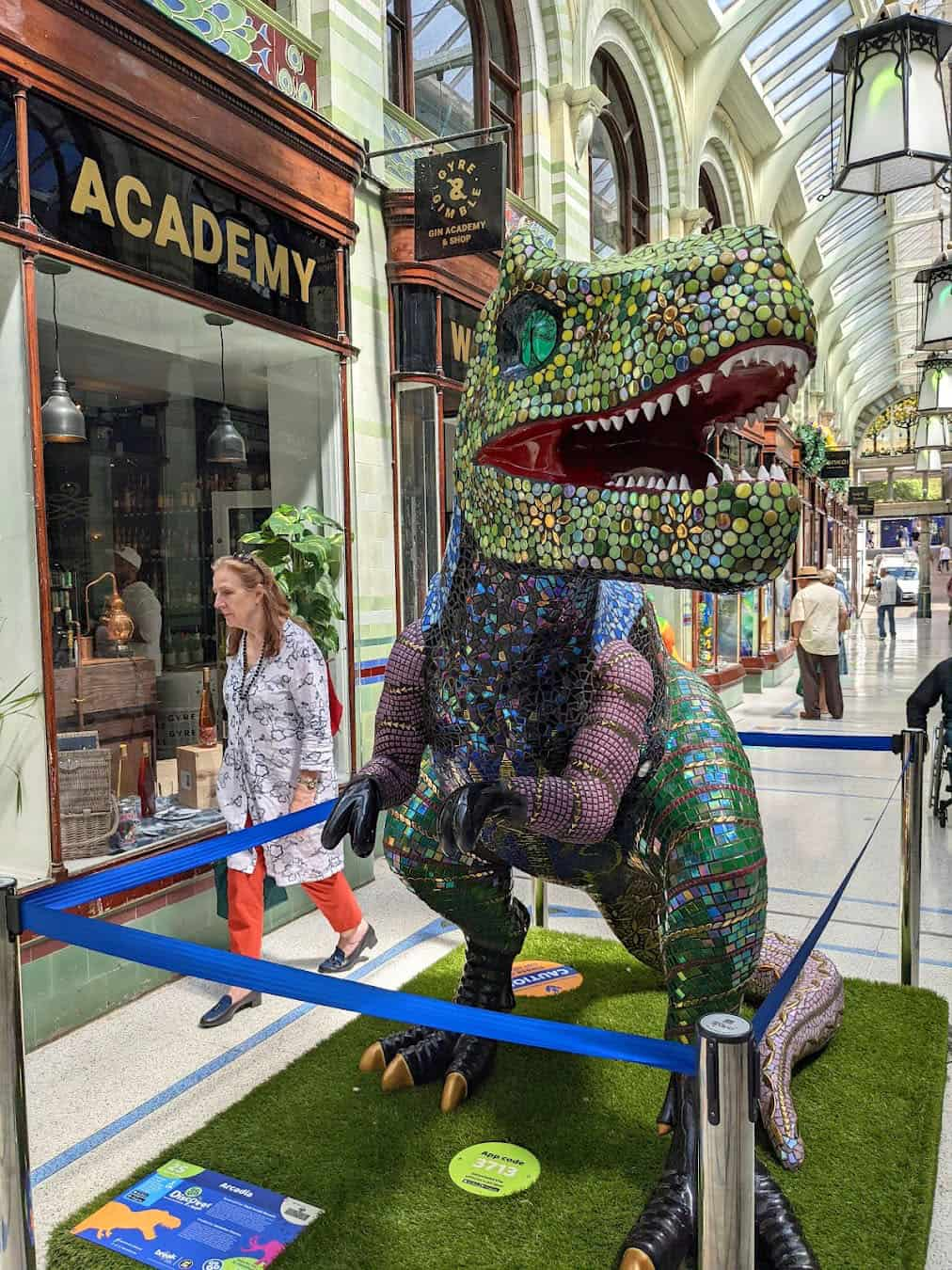 Royal Arcade Dinosaur Statue, Norwich