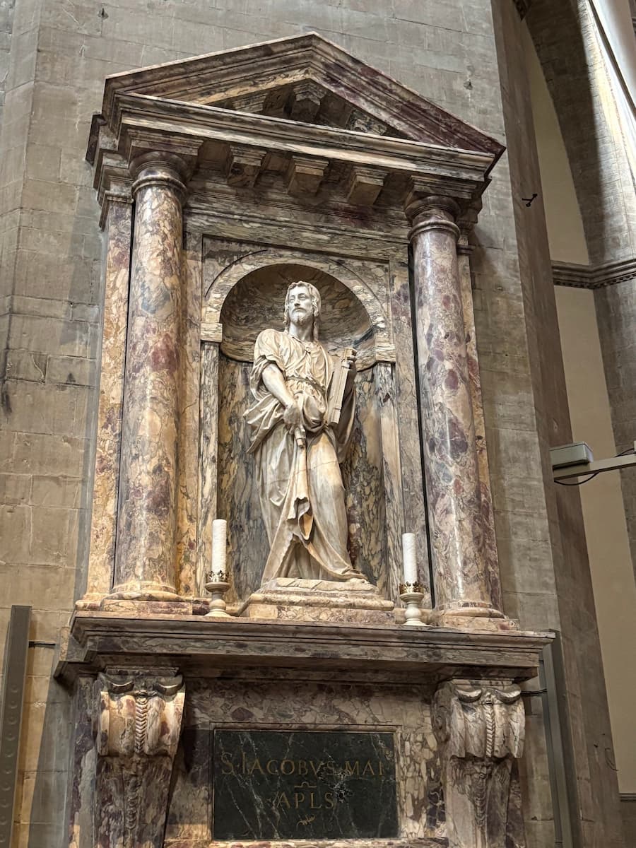 Statue of St James Florence Duomo Tuscany