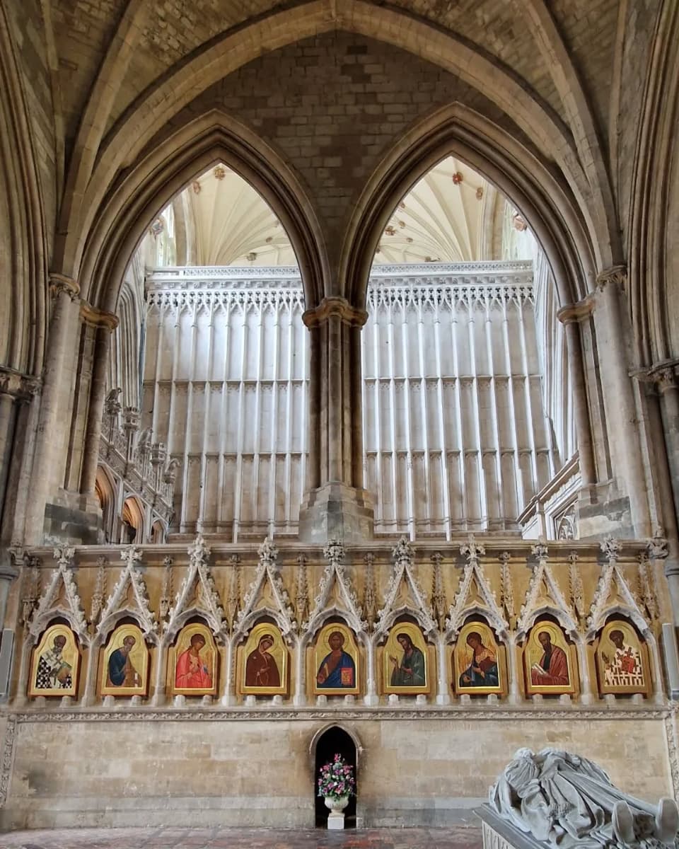 The icons in the Retro-Choir, Winchester Cathedral