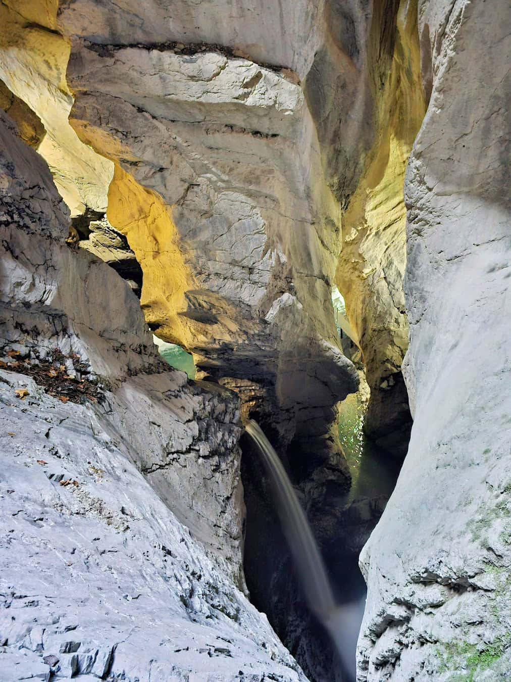 Trümmelbach Falls Waterfall Inside Mount, Switzerland