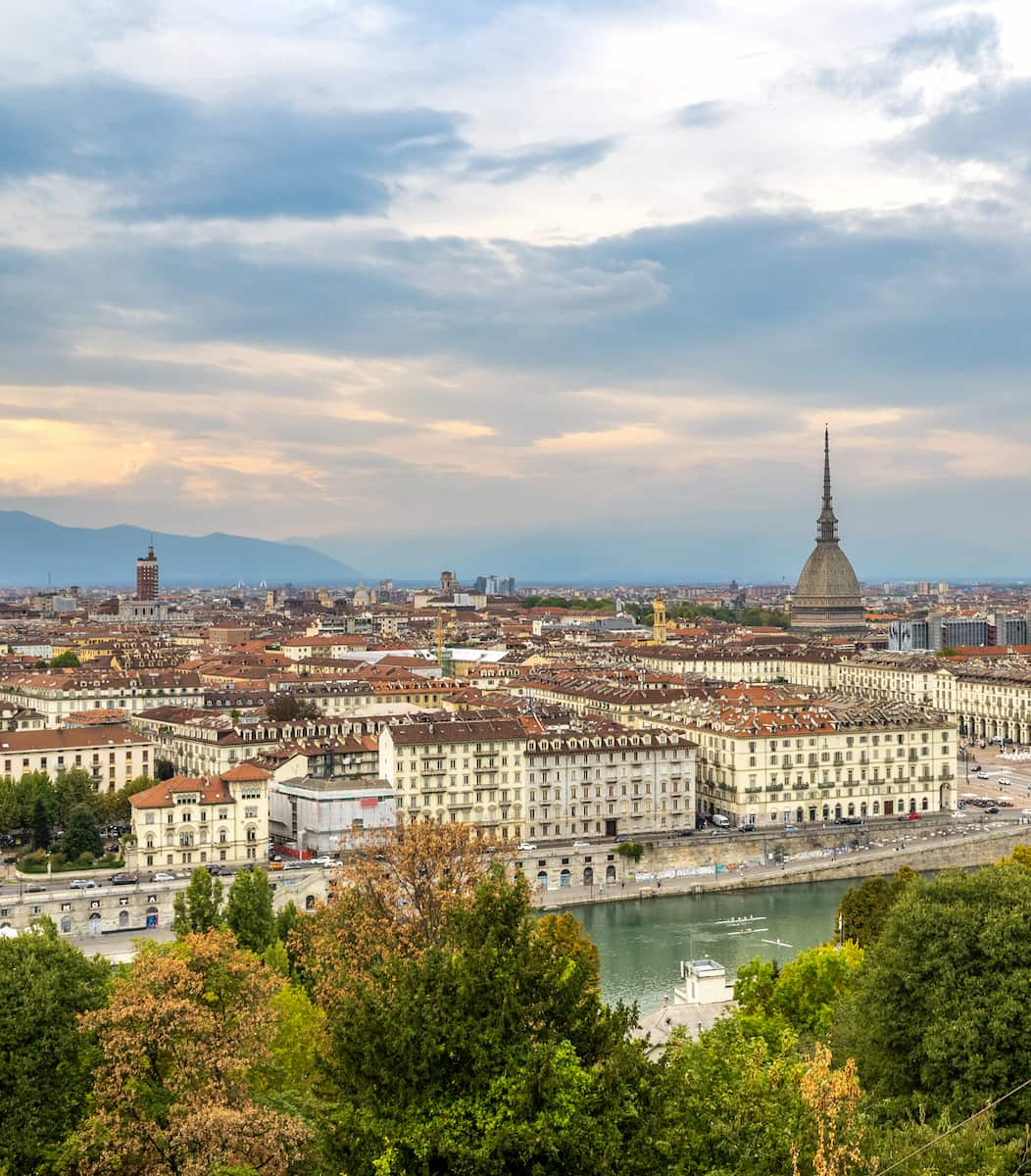 Panoramic view of Turin