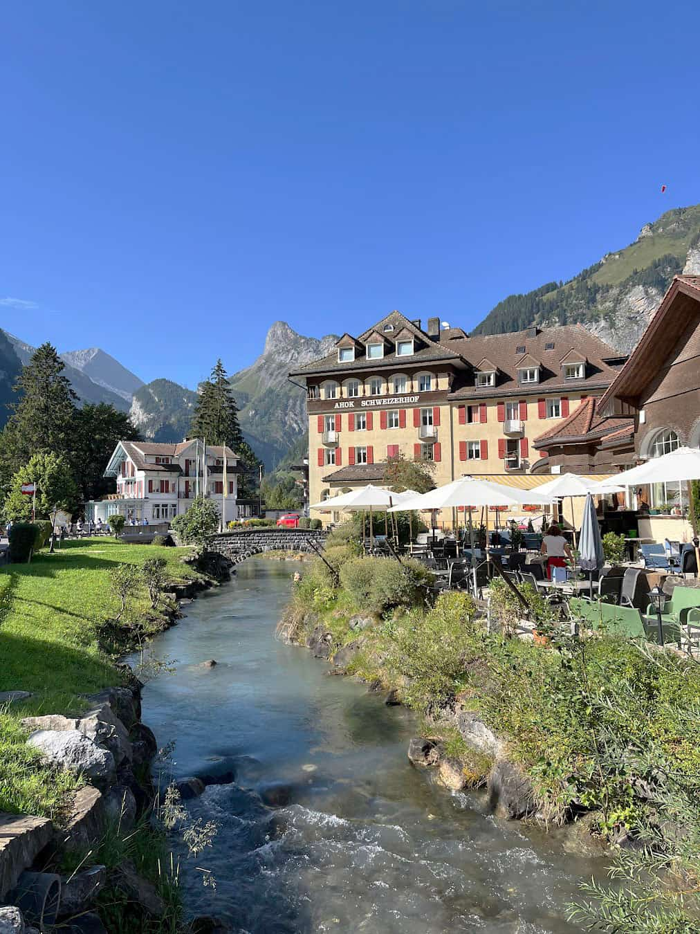 Village Near Lake Oeschinensee, Switzerland