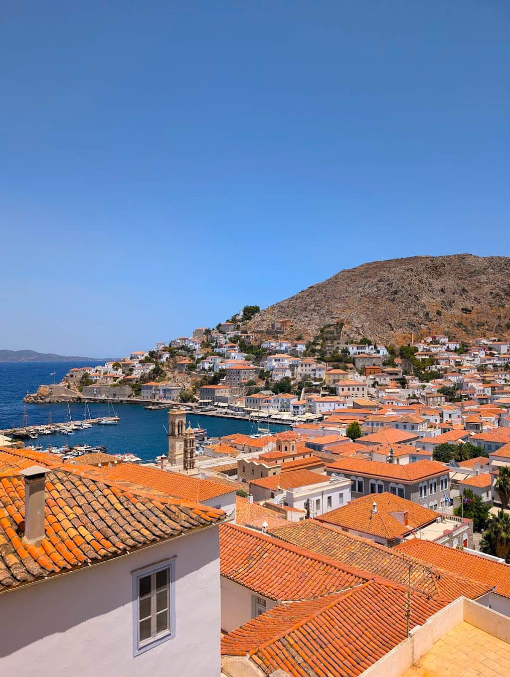 Island of Hydra Panoramic View, Athens Island of Hydra Panoramic View, Athens