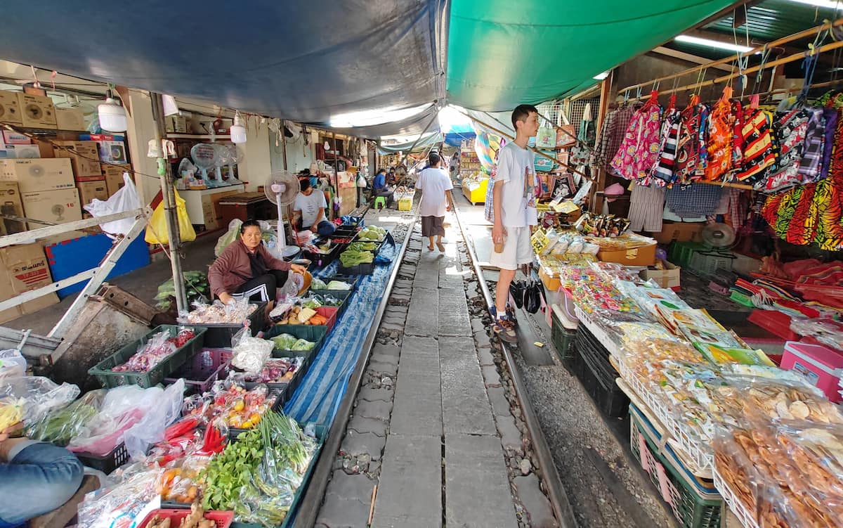 Maeklong Railway Market Bangkok