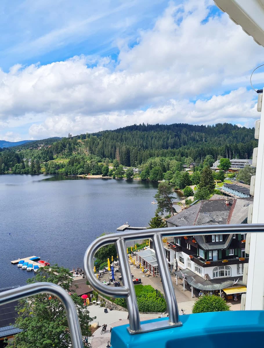 Panoramic View From The Funicular Lake Titisee, Germany