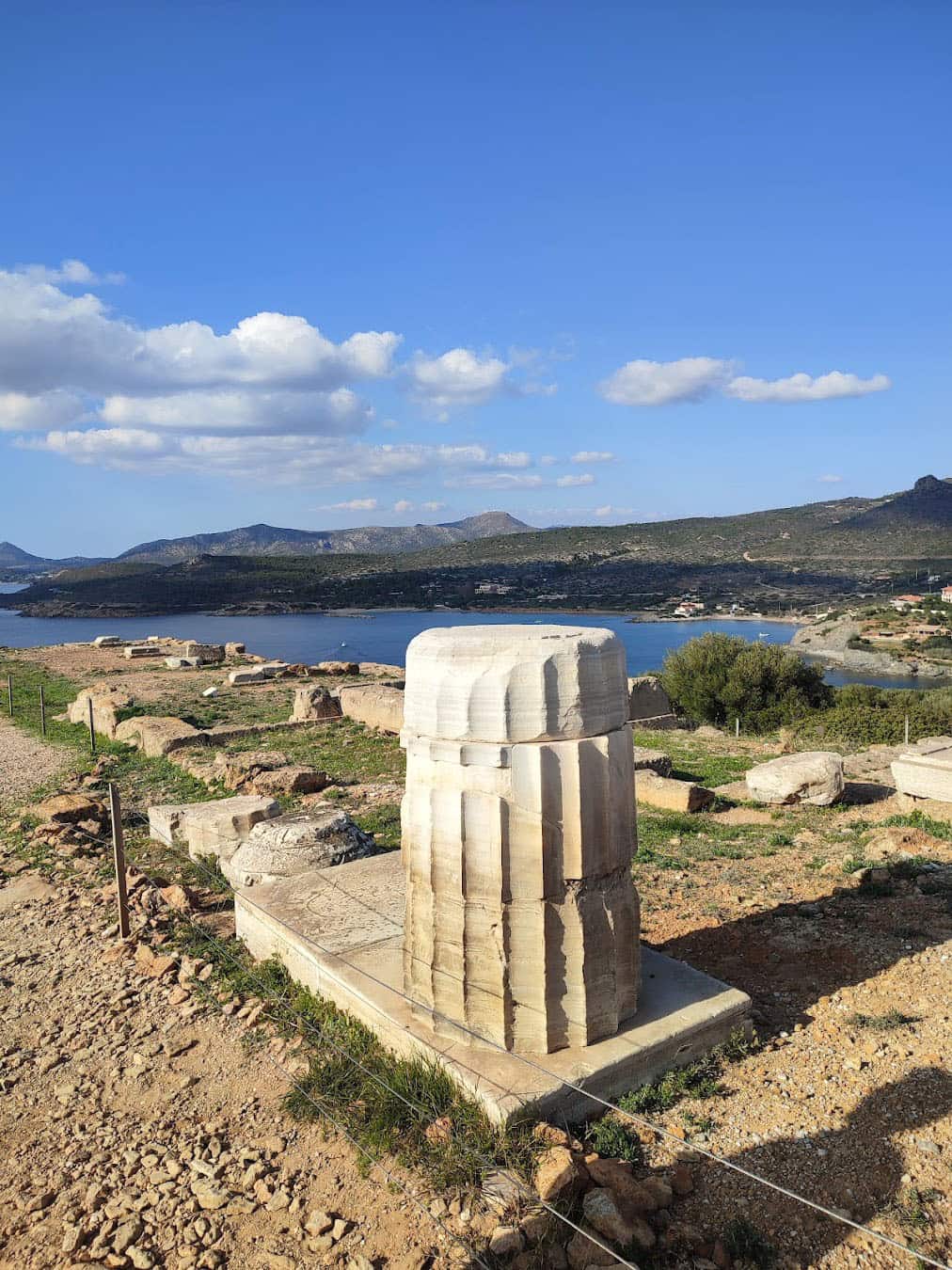 Temple of Poseidon Part Of Column, Athens Temple of Poseidon Part Of Column, Athens