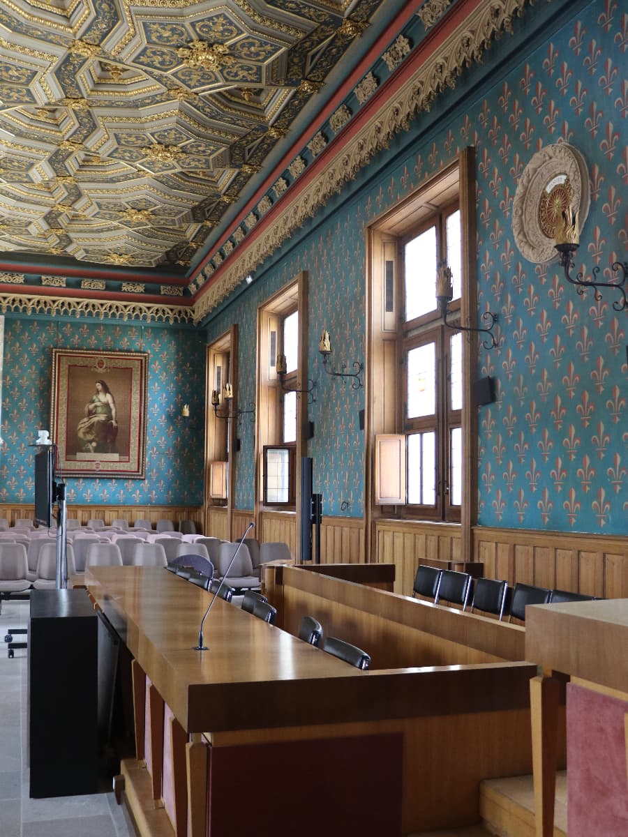 Inside of Palais de Justice, Rouen