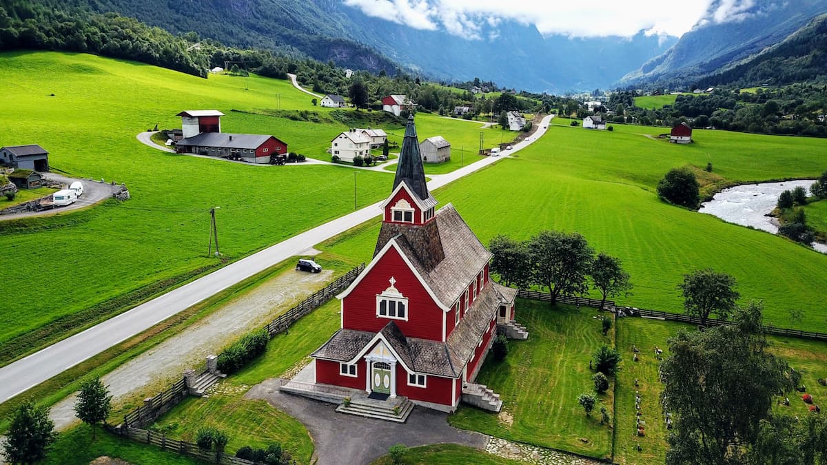 Olden New Church, Norway Olden New Church, Norway