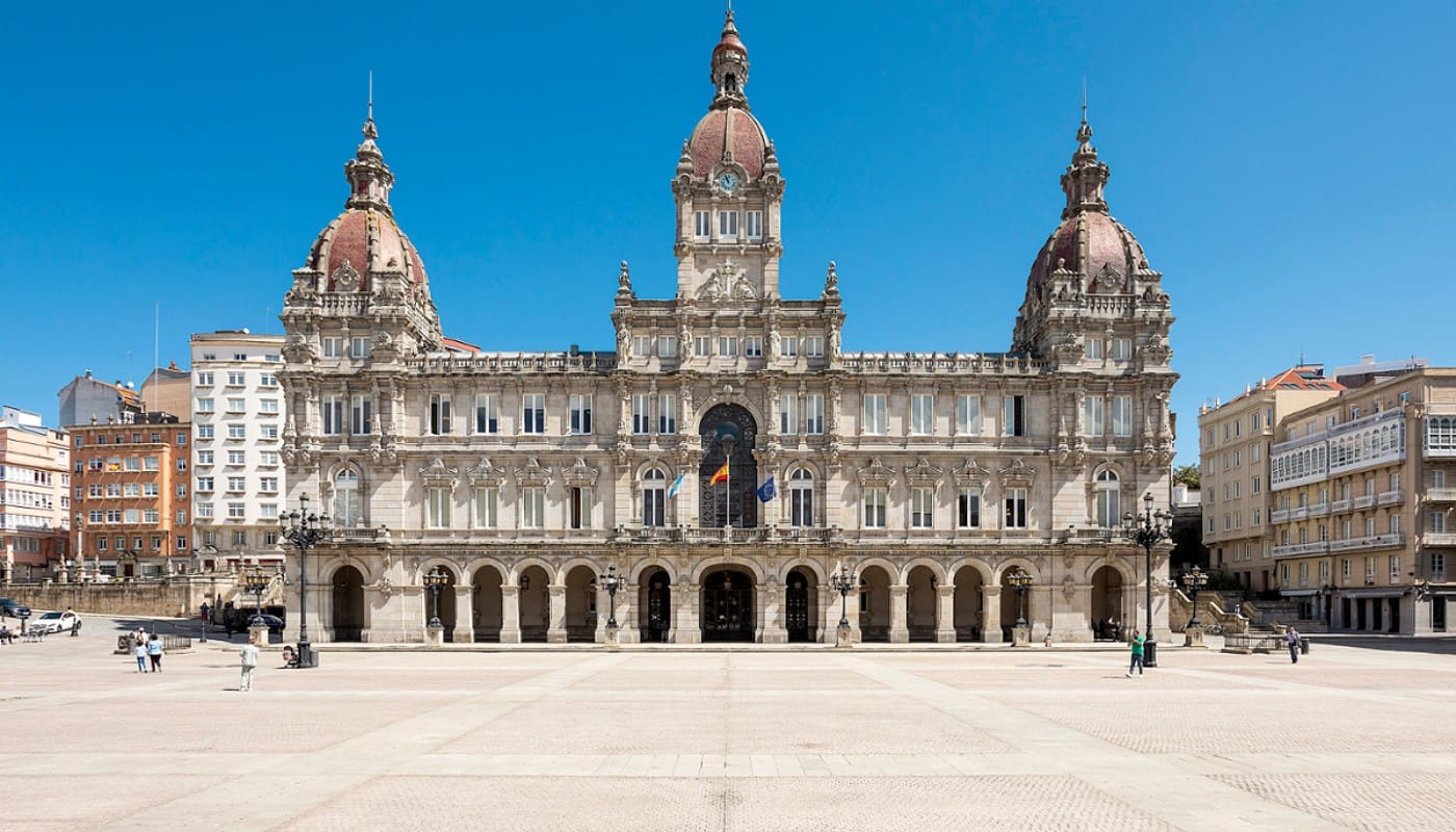 A Coruña's Plaza de Maria Pita, Galicia A Coruña's Plaza de Maria Pita, Galicia