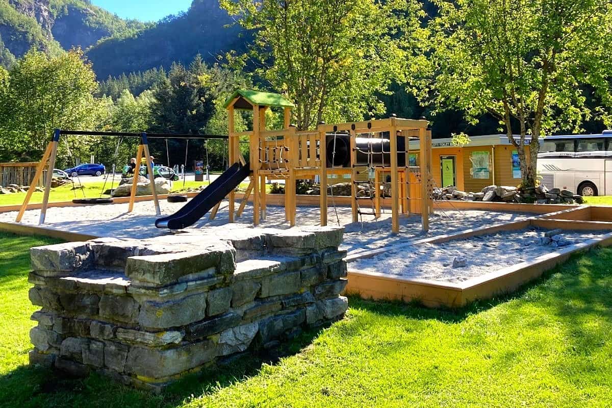 Playground of Waterfall Trail, Geiranger Playground of Waterfall Trail, Geiranger
