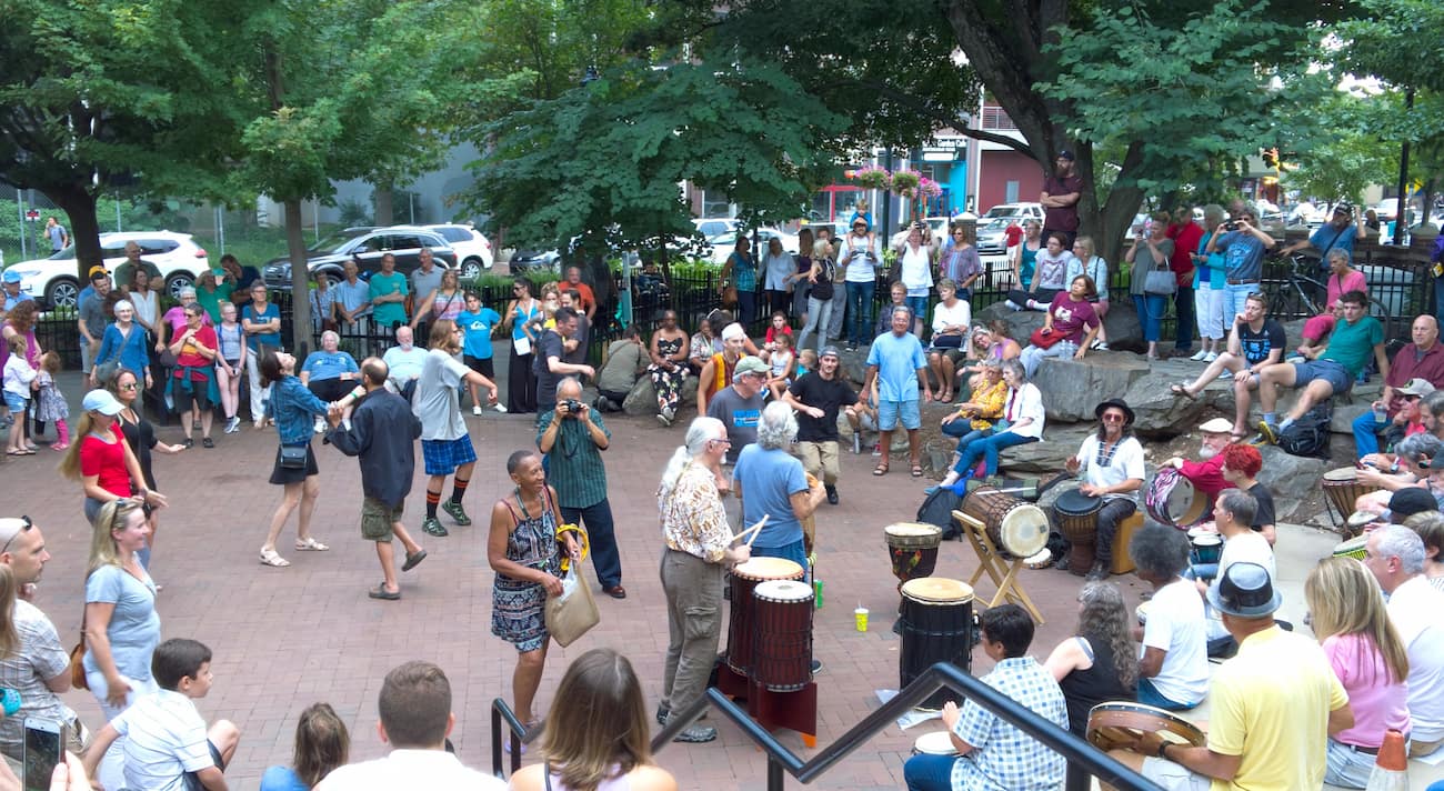 Asheville's Drum Circle Asheville's Drum Circle