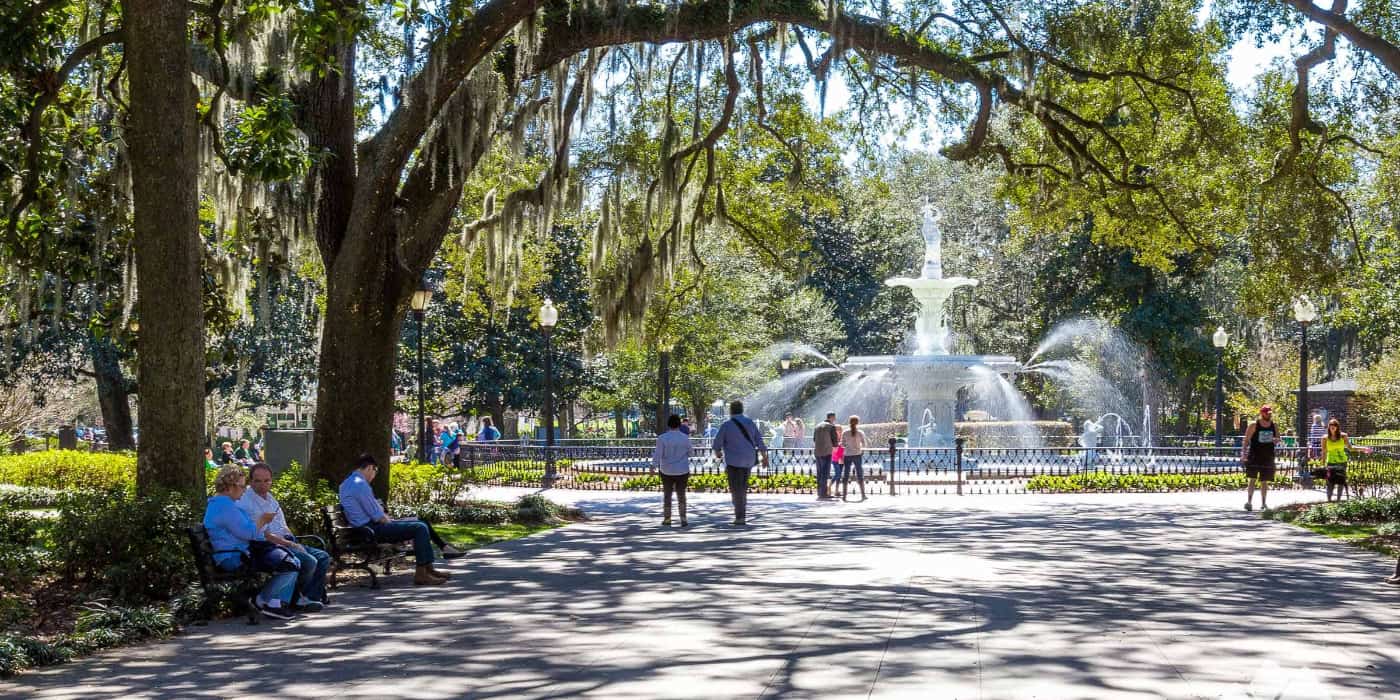 Forsyth Park in Savannah, Georgia, US Forsyth Park in Savannah, Georgia, US