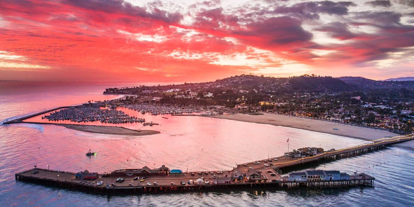 Sunset at Stearns Wharf, Santa Barbara Sunset at Stearns Wharf, Santa Barbara