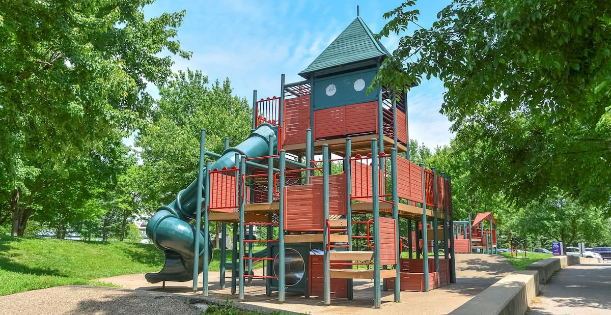 Waterfront Park Adventure Playground, Louisville Waterfront Park Adventure Playground, Louisville