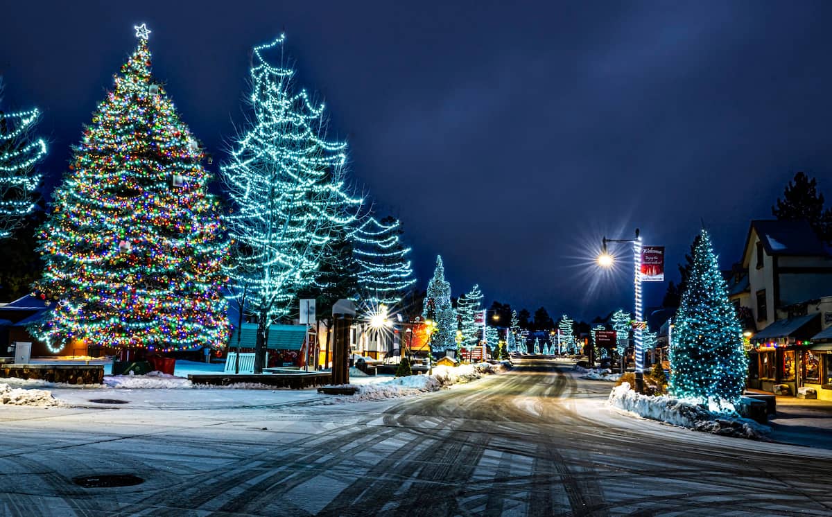 Big Bear Lake Village, Christmas Big Bear Lake Village, Christmas